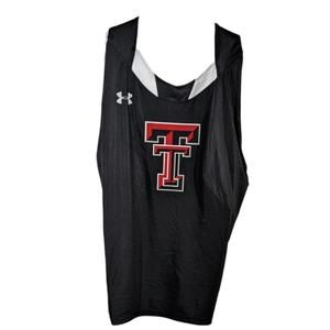 Texas Tech Track Singlet Tank Top Mens Size Large Compression Under Armour Black